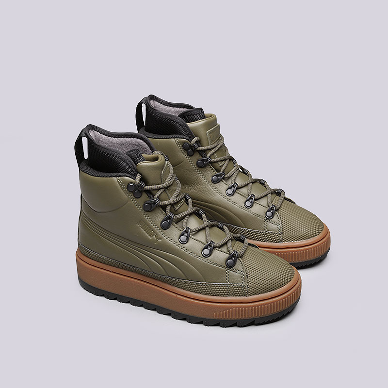 puma ren boot olive
